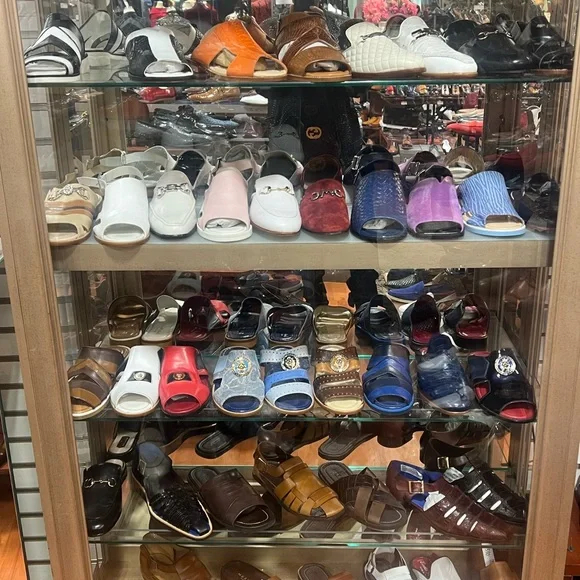 Mauri Men's Exotic skin Sandals White, Brown, Tan, Red, Blue 2025 edition - Picture 2 of 2